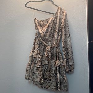 Animal print dress